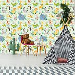 PAPER PLANE DESIGN Wallpaper for Kids Room Self Adhesive Water Proof (Design8, 40 Square FEET(16 INCH X 90 INCH X 4 ROLL))