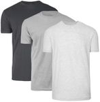 True Classic Tees | 3-Shirt Pack | Premium Fitted Men's T-Shirts | Crew Neck | Gray Tones 3-Pack