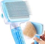 ACE2ACE Dog Brush, Cat Brush, Pet Brush for Long and Short Hair, Pet Grooming Brush, Self-cleaning Slicker Brush Clean Pet Hair from Brush with One Button