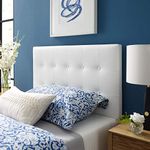 Modway Emily Twin Vinyl Headboard, White