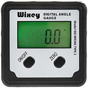 Wixey WR300 Digital Angle Finder Gauge with Magnetic Angle Finder Base and Backlit Digital Display Angle Ruler - 180 Degree Digital Electronic Level Accessory for Woodworking Tools