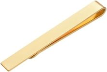 Yoursfs Tie Clip Mens Skinny Gold Silver Black 3 Colors Tie Bar Set Fashion Minimalist Tie Bars For Father, Husband, Bridegroom, 0.6*5.5cm, Non-Precious Metal, No Gemstone