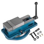 VEVOR Precision Milling Machine Vise 4 Inch Accu Lock Swivel Base Clamping Vise 360 Degrees Scale Bench Vice Clamp 100mm Width for Milling Drilling Machine Precision Parts Finishing