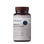 Miduty Palak Notes Vitamin B12 Supplement with Methylcobalamin - Folate - Vitamins B6 - Chewable Tablets - 60 Chewables - Vitamin B 12 - Vitamin Tablets for Optimal Health Men & Women