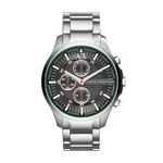 Emporio Armani Men's Hampton Watch, Silver / Steel, One size