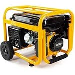 JCB 3.6kW / 4.5kVA Petrol Site Generator 115V / 230V 7.5hp 224cc JCB Engine Recoil Start Engine Heavy Duty Professional Use Trade Worksite Builder Powerful Workshop 3 Year Warranty