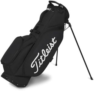 Titleist Players 5 Stand Bags, Black/Black/White