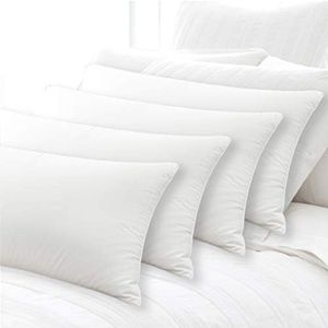 Luxor Linen Luxor Australian Made Hotel Quality Pillow Standard Size, Medium Firm, Four Pack