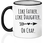 Dad Gifts Gifts for Dad Dad Mug,Like Father Like DaughterFunny Christmas Fathers Day Birthday Gifts for Dad Father Grandpa Man Husband Unique Gift Idea for Dad from Daughter Son Wife Kids Coffee Mugs