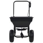 Montloxs Walk Behind Salt Spreader PVC and Steel 92x46x70 cm 15 L