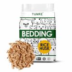 Tunai Natural Rice Husk Bedding for Rabbit, Guinea Pig, Gerbil, Hamster, Chinchilla, Rat, White Mice, Lab Rat, White Rat, Mouse, Birds, Snake, Turtle, and Other Reptiles, 250g