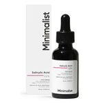 Minimalist 2% Salicylic Acid Serum For Acne, Blackheads & Open Pores | Reduces Excess Oil & Bumpy Texture | BHA Based Exfoliant for Acne Prone or Oily Skin | 10 ml