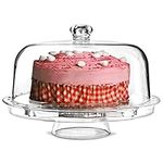 Multifunctional 5 in 1 Cake Stand and Dome | dine@drinkstuff Cake Dome, Punch Bowl, Salad Bowl, Chip & Dip Server, Serving Stand, Food Dome