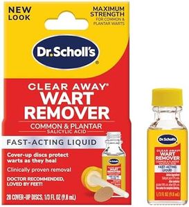 Dr. Scholl's Clear Away Liquid WART Remover // 1/3 fl oz, Clinically Proven, Fast-Acting, Maximum Strength for Common & Plantar Warts, Safe for Children 4+, 20 Treatments