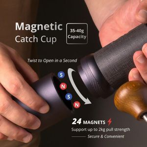 1Zpresso J-Ultra Manual Coffee Grinder, Iron Gray – 40g Conical Burr, Foldable Handle, Adjustable for Espresso