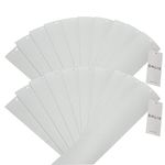 DALIX PVC Veritcal Blind Replacement Slats Curved Smooth White 82.5 x 3.5 (20-Pack)