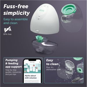 Elvie Double Wearable Breast Pump – Hands-Free, App-Controlled, 21/24mm Shields