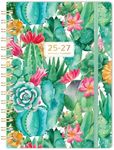 Monthly Planner 2025-2027 - JAN.2025 - DEC.2027, Planner 2025-2027, 3-Year Planner, 6.3" x 8.4", 36-Month Planner 2025-2027 with Double-Side Pocket + Hardcover - Cactus