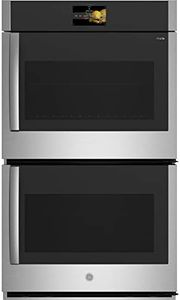 GE Profile PTD700RSNSS 30" Right Hinge Double Wall Oven with 10 cu. ft. Total Capacity Self-Clean True European Convection Wi-Fi and 4 Racks in Stainless Steel