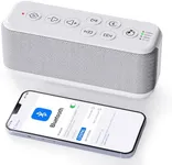 OnLyee White Noise Sound Machine with Bluetooth Speaker, 15 Soothing Sounds, Office Privacy & Noise Canceling, 3000mAh Rechargeable Battery, Auto-Off Timer & 8-Level Volume– Ideal for Baby