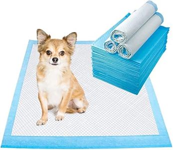 LONENESSL 100pcs Pet Training Pads Leak-Proof and Super Absorbent Dog Pee Pads, Disposable Fast Drying Pee Mats for Dogs, Cats, Rabbits Pets (60 * 45CM, Blue)