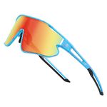 DUCO Kids Sunglasses Youth Baseball Sun Glasses Lightweight TR90 Frame UV400 Sports Cycling Shades for Boys Girls DK268