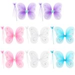 kilofly 8 Sets Princess Party Favor Jewelry Fairy Costume Dress Up Role Play