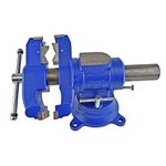 Yost Vises 750-DI 5-Inch Heavy-Duty Multi-Jaw Rotating Combination Pipe and Bench Vise with 360-Degree Swivel Base and Head