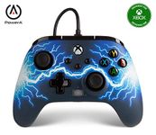 PowerA Enhanced Wired Gaming Controller for Xbox Series X/S, Xbox One, PC, Windows 10/11, Arc Lightning, Blue (Officially Licensed)