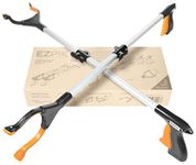 EZPIK 32" Telescopic Litter Pickers for Adults, Small Grabbers for Disabled with Magnet & Easy Reacher Grabber with Extendable Picker - Grapper Stick Helping Hands for Mobility Aids 32 Inches, 2-Pack