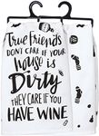 Primitives by Kathy Dish Towel, 30525, Cotton, True Friends Don't Care, 28"