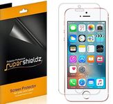 [6-Pack] iPhone SE Screen Protector ,Supershieldz- Anti-Bubble High Definition Clear Shield for iPhone SE/5S/5C/5 -Lifetime Replacements Warranty - Retail Packaging