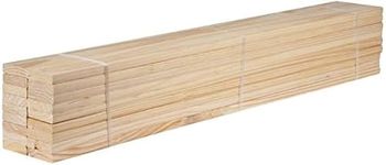 STOREX Pack Of 10 Heavy Duty Wooden Bunkie Board Replacement Slats in 3 Feet Single/ 4 Feet Small Double/ 4 Feet 6 Inch Double/ 5 Feet king Size/ 6 Feet Super King Size Slats (3 Feet Single)