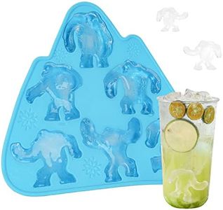 Bigfoot Gifts, HOSRNOVO Yeti Sasquatch Shape Silicone Ice Cube Molds, 6 Cavities Cute Ice Trays for Freezer Chilled Drinks Whiskey & Cocktails, Fun Accessories for Parties and DIY Crafts