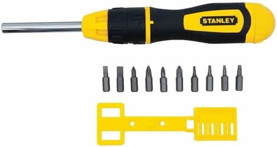 STANLEY Multibit Ratchet Screwdriver + 10 Bits