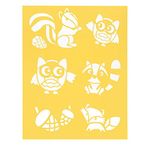 DARICE 30018427 Stencil Critters, Multicolor