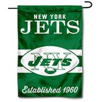 WinCraft Jets Throwback Retro Vintage Garden Flag Double Sided Banner