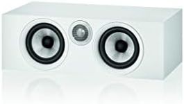 Bowers & Wilkins HTM6 S2 Center Channel Speaker - Anniversary Edition Loudspeaker, Twin Continuum Cone Bass/Midrange Drivers with Flowport Technology, Decoupled Double Dome Aluminum Tweeter, White