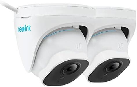 Reolink 2 Pièces 8MP Caméras de Surveillance Extérieure PoE avec Détection Personne/Véhicule, Caméra IP Etanche IP67, Time Lapse, Fente pour Carte microSD, Vision Nocturne IR, Support Audio, RLC-820A