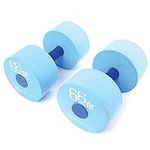 66fit Aqua Floatation Dumbbells x 2pcs - Aqua Foam Aerobic Water Pool Barbells