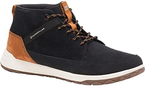 Cat Footwear Men's Code Quest Sneaker, Black/Pumkin Spice, US 8