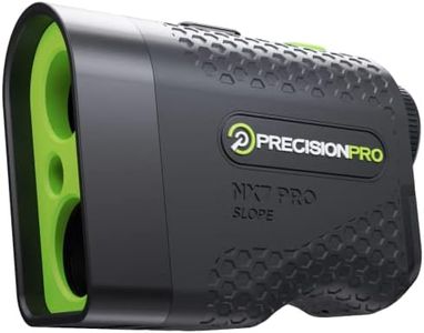 Precision Pro NX7 Pro Golf Rangefinder with Slope Switch- Laser Golf Range Finder Golfing Accessory - Slope, 6X, Flag Lock w Pulse Vibration, 650+ Yard Range Finder Golf Laser Rangefinder, Black