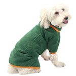 Dog Bathrobe Towel-Dog Cat Bath Towel Jacket Fleece Coat Dog Drying Robe Microfiber Adjustable Small Dog Drying Coat for Bath and Swimming (XL)