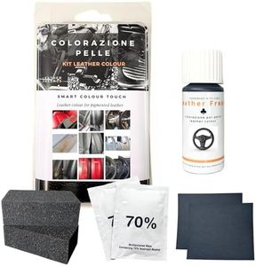 Colourcare24 Kit Ritocco Volante Nero in Pelle Similpelle Ecopelle Riparazione Cuoio Vernice - Alternativa al Coprivolante - Facile Applicazione