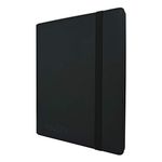 Vault X Premium Exo-Tec Strap Binder - 9 Pocket Trading Card Album Folder - 360 Side Loading Pocket Binder for TCG (Black)