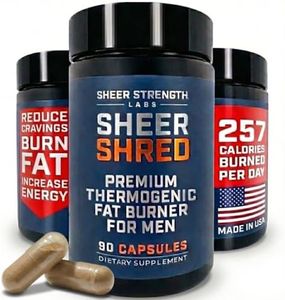 Sheer Strength Labs Thermogenic Capsaicin Supplements Premium Supplement for Men, Jitter Free Blend of Capsaicin, Rauwolscine, Forskohlii & L-Carnitine Supplement - 30SV