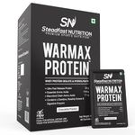 Steadfast Nutrition Warmax Whey Protein Isolate & Hydrolysate Powder|32G Ultra Fast Release Protein Per Sachets With L-Carnitine, Eaas, Bcaas & Rose Hip Extract 2.4Kg (Chocolate, 60 Sachets)