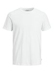 JACK & JONES Mens Crew Neck T-Shirt, White, Large US