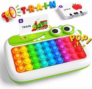 Yeeammk POP&Spelling ABC Numbers Letter Toddler Learning Toys,Screen-Free with Bright Light Interactive Educational Sensory Toys,Incluedes 118 Words Perfect for ON THE GO/Pre-School/Kindergarten