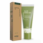 Vitro Aloe Vera Gel for Face, Skin and Hair - with Vitamin E, Rosemary Extract, Cucumber Extract and Aloe vera Juice - 100ml